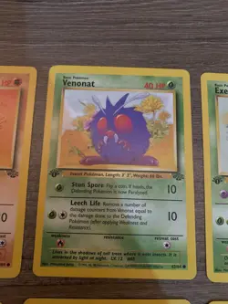 Pokemon 1st edition jungle 8 cards lot: Pikachu, Rhyhorn, Rhydon, Persian, etc. - Image 3