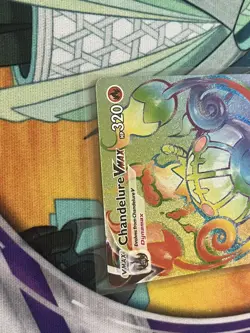 Chandelure VMAX 265/264 Rainbow Secret Rare Fusion Strike Pokemon Card NM - Image 3