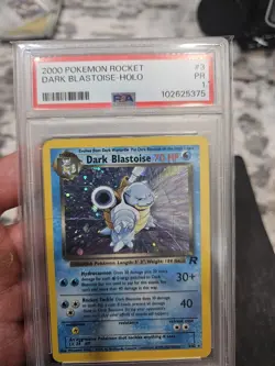 Dark Blastoise 3/82 Pokemon Card Team Rocket Holo Rare 2000 WOTC Nintendo PSA 1 - Image 1