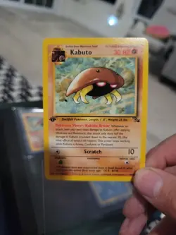 Pokemon TCG Kabuto Fossil 1st Edition Common Card 50/62 Regular - Image 2