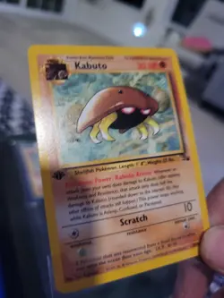 Pokemon TCG Kabuto Fossil 1st Edition Common Card 50/62 Regular - Image 3