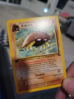 Pokemon TCG Kabuto Fossil 1st Edition Common Card 50/62 Regular - Image 4