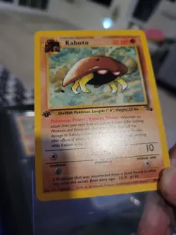 Pokemon TCG Kabuto Fossil 1st Edition Common Card 50/62 Regular - Image 5