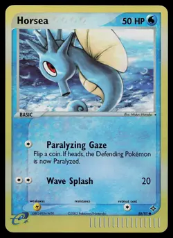 Pokemon Card - Horsea Dragon 58/97 Common Reverse Holo - Image 1