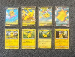 Pokemon TCG Pikachu Bundle Holo 8 x cards (mint) - Image 1