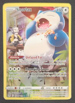 Snorlax TG10/TG30 Swsh11: Lost Origin Trainer Gallery Pokemon Card - Image 1