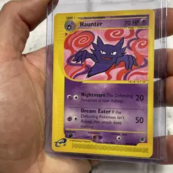 Pokemon TCG HAUNTER Expedition Base Set Unlimited 80/165 Rare Card 2002 LP+ Vtg - Image 2