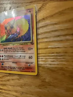 Pokemon TCG Flareon 3/64 Jungle Holo Rare Unlimited Card - Image 2