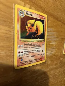Pokemon TCG Flareon 3/64 Jungle Holo Rare Unlimited Card - Image 3