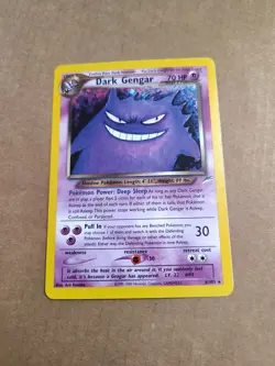 Pokemon TCG Neo Destiny Dark Gengar Holo Card 6/105 Unlimited Rare - Image 1