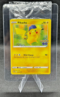 POKEMON PIKACHU 028/078 HOLO RARE POKEMON GO STORE PROMO CARD SEALED - Image 1