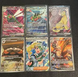 Destined Rivals Pokemon Card lot SIR IR YANMEGA Crustle Emcee’s Hype Blaziken NM - Image 1