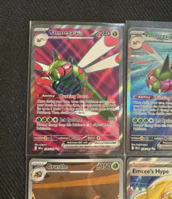 Destined Rivals Pokemon Card lot SIR IR YANMEGA Crustle Emcee’s Hype Blaziken NM - Image 2