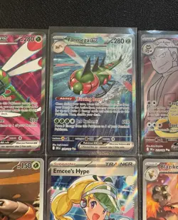 Destined Rivals Pokemon Card lot SIR IR YANMEGA Crustle Emcee’s Hype Blaziken NM - Image 3