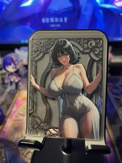 Goddess Story Metal Card Serialized Anime Waifu Random Serial # - Image 1