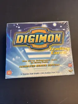 1999 Digimon Booster Box Animated Series Edition Trading Cards Sealed Box - Image 1