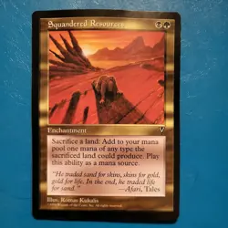 Squandered Resources mtg Visions Regular HP - Image 1