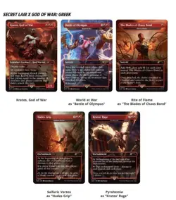Secret Lair x God of War: Greek FOIL - Playstation Drop SHIPS NOW - Image 1