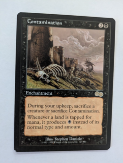 Contamination Urza's Saga MTG NM Free shipping with tracking - Image 1