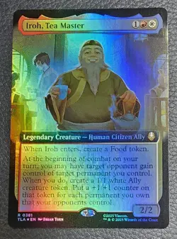 Iroh, Tea Master (Extended Art) Avatar: The Last Airbender Foil MTG NM Magic - Image 1