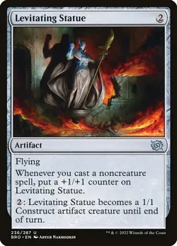 LEVITATING STATUE x4 mtg NM-M The Brothers War 4 Unc - Image 1