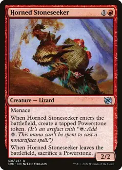 HORNED STONESEEKER x4 mtg NM-M The Brothers War 4 Unc - Image 1