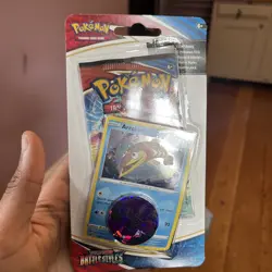 Pokemon Sword And Shield Battle Styles Booster Pack Arrokuda Card Coin Sealed - Image 1
