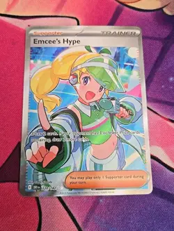 Emcee's Hype - 220/182 - Pokemon Destined Rivals Ultra Rare NM - Image 1