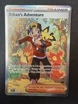 MINT Pokemon Ethan’s Adventure 236/182 Destined Rivals SIR Special Illustration - Image 1