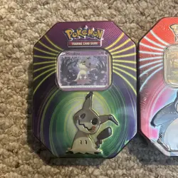 Pokemon TCG Mighty Mysterious Tin Set of Darkrai, Mimikyu & Snorlax. Sealed - Image 2