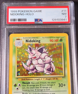 Pokemon TCG Nidoking #11/102 Base Set Unlimited, Holographic, Graded PSA 7, NM - Image 5