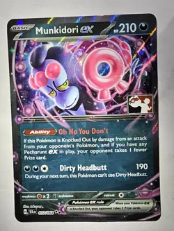 Munkidori ex 37 Pokemon Prize Pack Series 6 Promo Pokemon Card NM/LP Stamp - Image 1