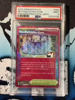 Pokemon Neutralization Zone Prize Pack Play Promo PSA 9 Stamped Ace Spec - Image 1