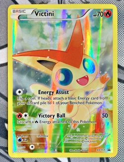 Pokemon TCG Victini XY117 Full Art Black Star Promo - XY Promos Generations - NM - Image 1