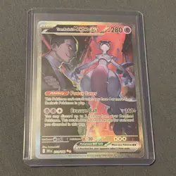 Pokemon TCG Team Rockets Mewtwo ex SIR Destined Rivals English 231/182 MINT - Image 1