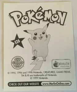 STICKERS POKEMON HOLO FOIL N°S26 " ASH - SACHA " NEUF MINT MERLIN SERIE1 1999 - Image 2