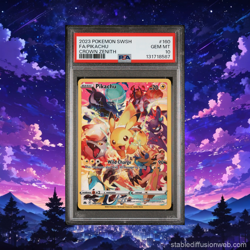 2023 Pokemon SWSH Crown Zenith Pikachu #160/159 PSA 10 - Image 1