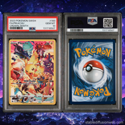 2023 Pokemon SWSH Crown Zenith Pikachu #160/159 PSA 10 - Image 2