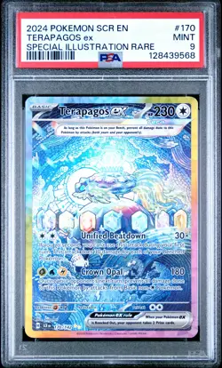 2024 POKEMON SCR EN-STELLAR CROWN SPECIAL ILLUSTRATION RARE TERAPAGOS EX PSA 9 - Image 1