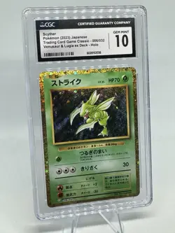 2023 Pokemon Japanese TCG Classic Scyther 006/032 Holo CGC Gem Mint 10 - Image 1