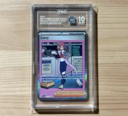 Pokemon Lacey 175/131 SIR - Prismatic Evolutions Scarlet & Violet TAG 10 PSA - Image 1