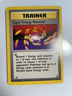 Pokemon TCG Super Energy Removal Base Set 79/102 Regular Unlimited Rare - Image 1