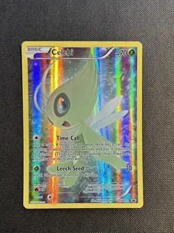POKEMON POKEMON TCG 2016 CELEBI XY111 XY BLACK STAR PROMO FULL ART HOLO VF - Image 4