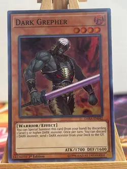 Finsterer Grepher DASA-EN042 Super Rare Englisch NM YUGIOH - Image 1
