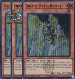 Yugioh! 3x Orcust Brass Bombard BLMM-EN083 Emblazoned Ultra Rare 1st Ed NM - Image 1