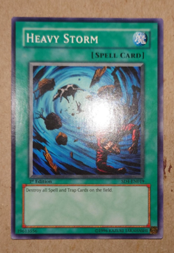 Heavy Storm Yu-Gi-Oh! SD4-EN019 1st Common - Image 1
