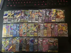 Pokemon TCG Card Lot, 46 Cards, Pokemon EX, V, VSTAR, VMAX - Image 1