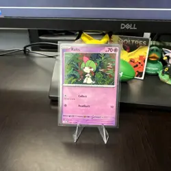 Ralts 058/132 Cosmos Holo Mega Evolution Promo Pokemon Card Free Ship - Image 2