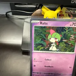 Ralts 058/132 Cosmos Holo Mega Evolution Promo Pokemon Card Free Ship - Image 3