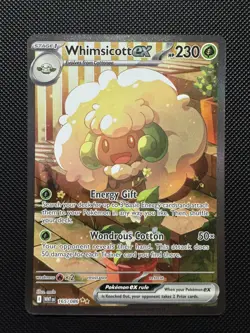 Pokemon TCG Whimsicott EX Special Illustration Rare White Flare Card 165/086 - Image 1